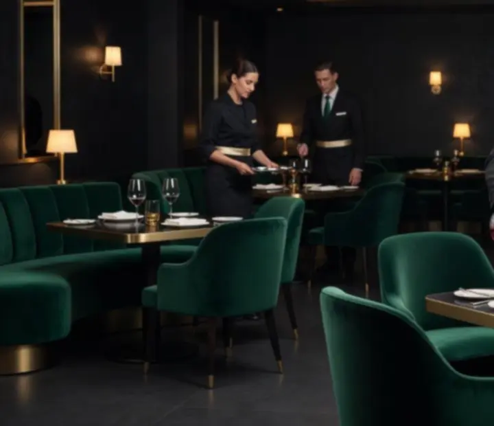 Wieczorne spotkanie w eleganckiej strefie VIP restauracji Nova Stivo